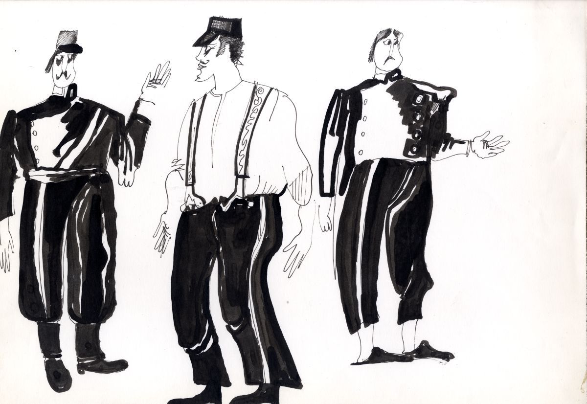 Náhledový obrázek Vévodkyně z Gerolsteinu - Originál kostýmního návrhu - 68