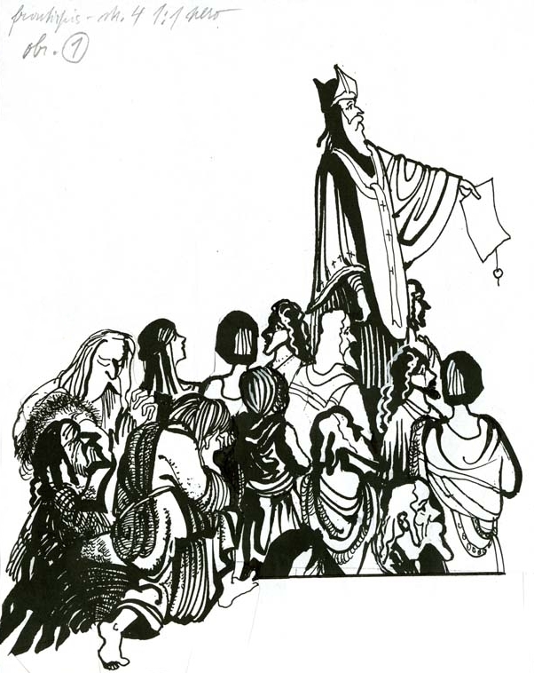 Náhledový obrázek Ilustrace - O Děvín a Velehrad - 1
