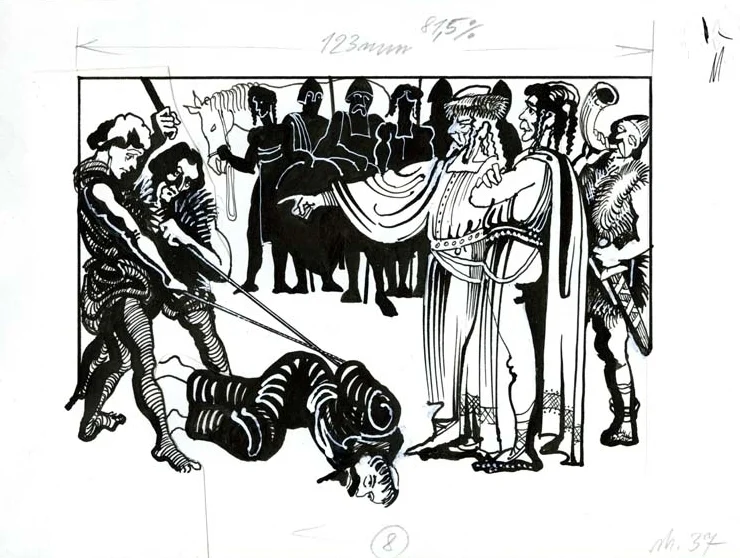 Náhledový obrázek předmětu Ilustrace - O Děvín a Velehrad