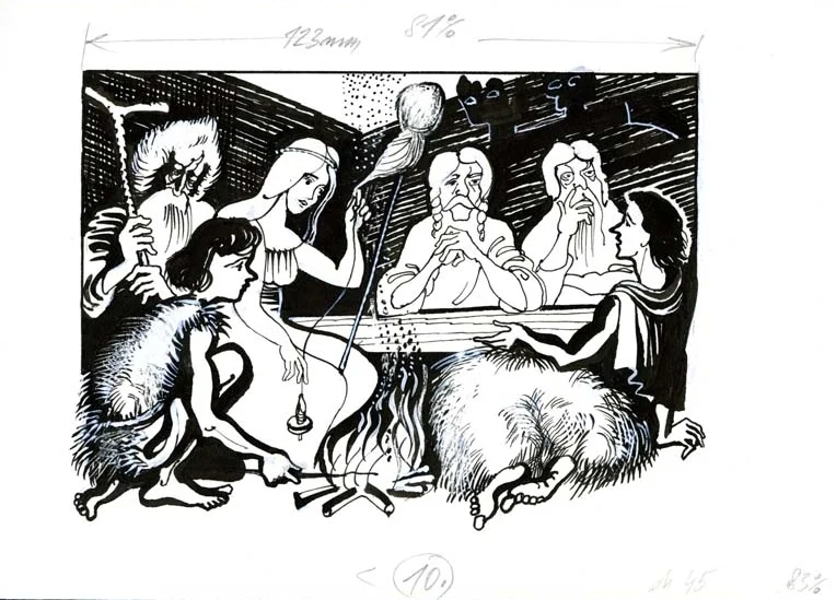 Náhledový obrázek předmětu Ilustrace - O Děvín a Velehrad