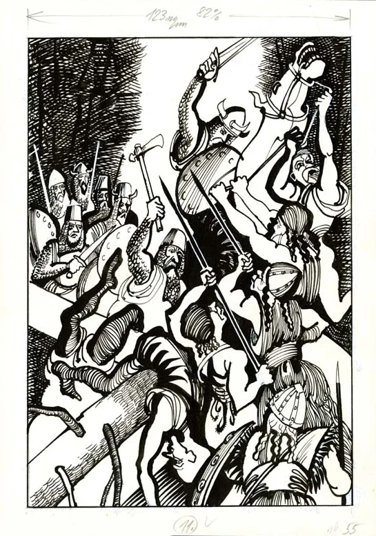 Náhledový obrázek předmětu Ilustrace - O Děvín a Velehrad