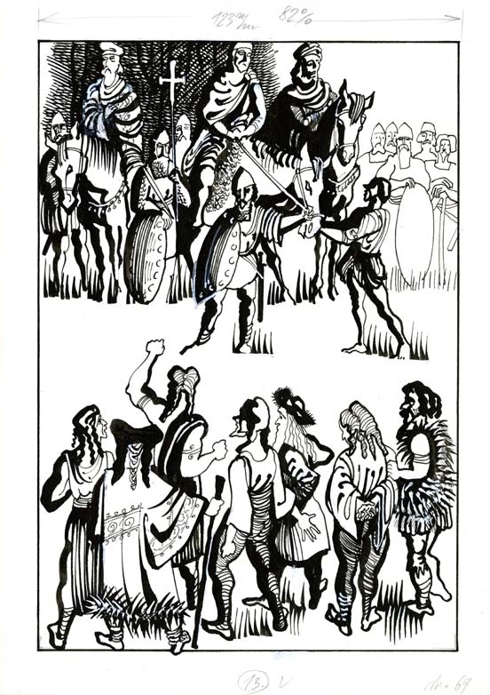 Náhledový obrázek Ilustrace - O Děvín a Velehrad - 1
