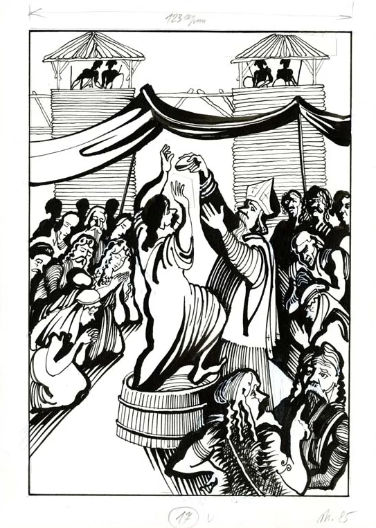 Náhledový obrázek předmětu Ilustrace - O Děvín a Velehrad