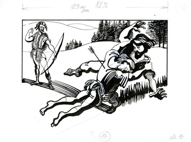 Náhledový obrázek Ilustrace - O Děvín a Velehrad - 1
