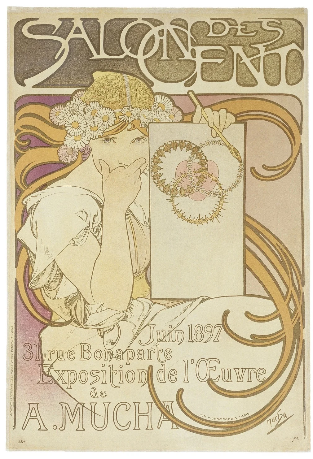 Obrázek Salon des cent; Exposition de l´Oeuvre de A. Mucha