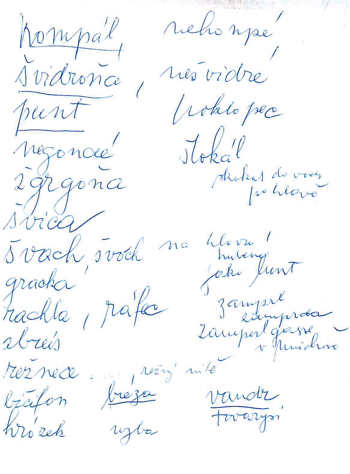 Náhledový obrázek Rukopis Bohumila Hrabala - 1