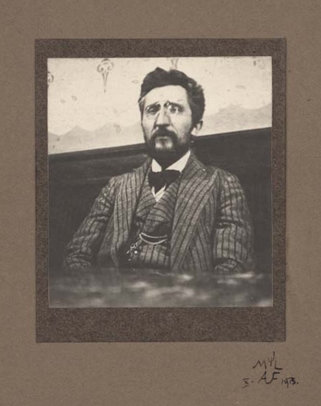 Náhledový obrázek Josef Váchal v kavárně - 1