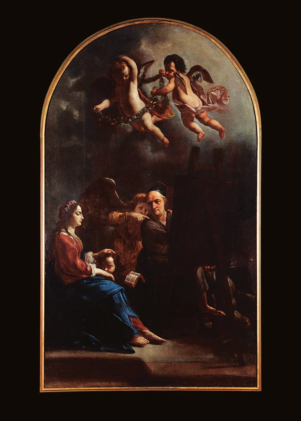 Náhledový obrázek předmětu Oltářní obraz sv. Lukáš maluje Madonu