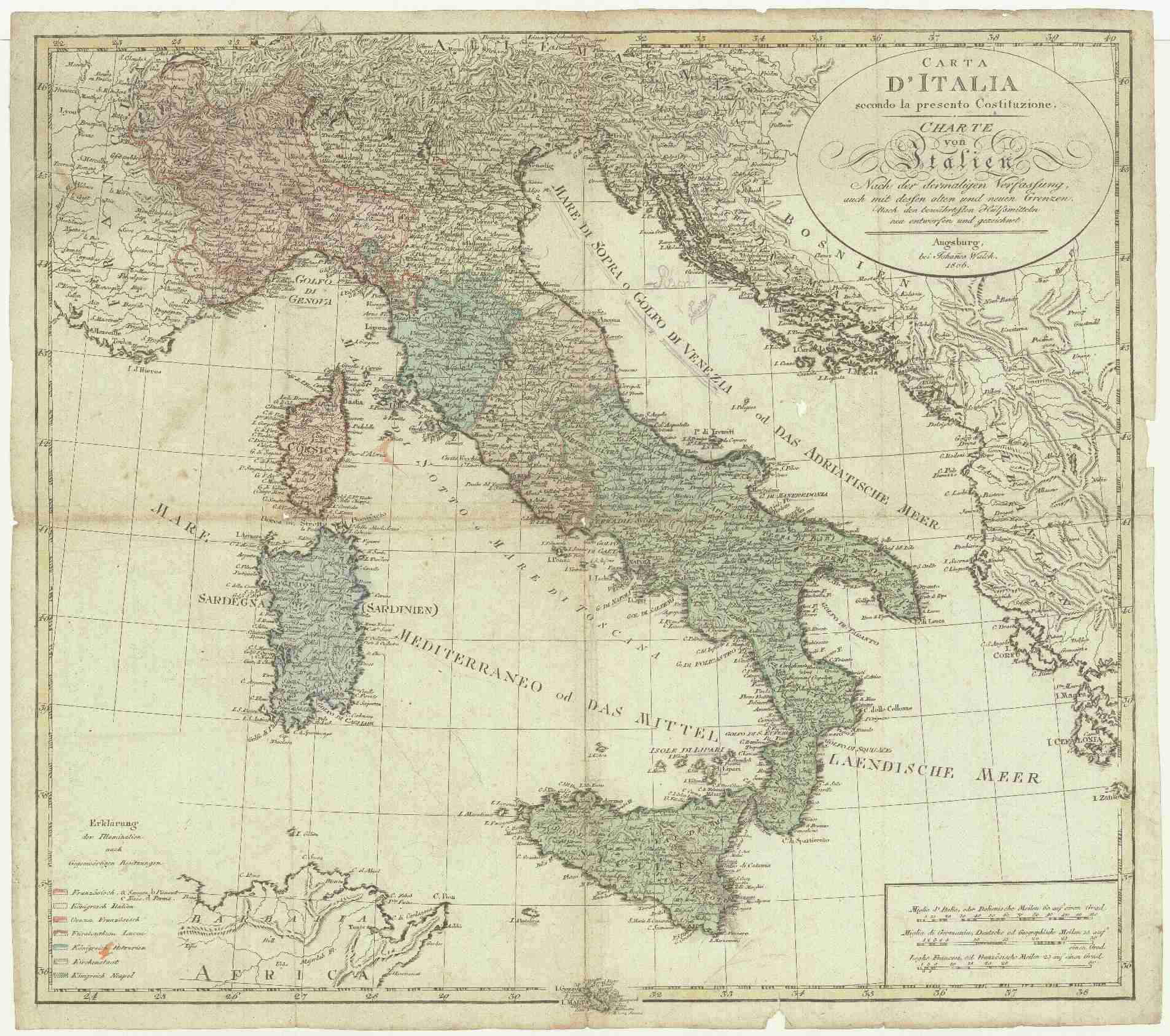 Náhledový obrázek předmětu Carta d'Italia