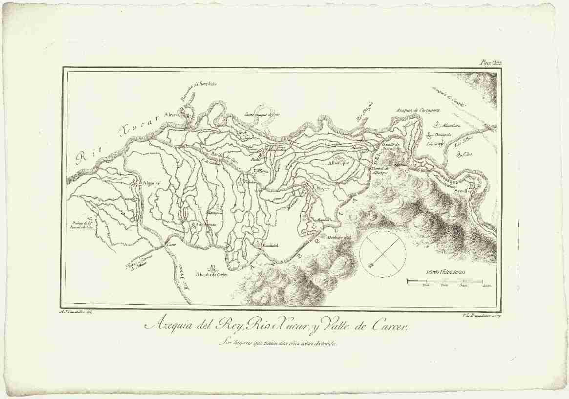 Náhledový obrázek Azequia del rey, rio Xucar, y valle de Carcer. - 1