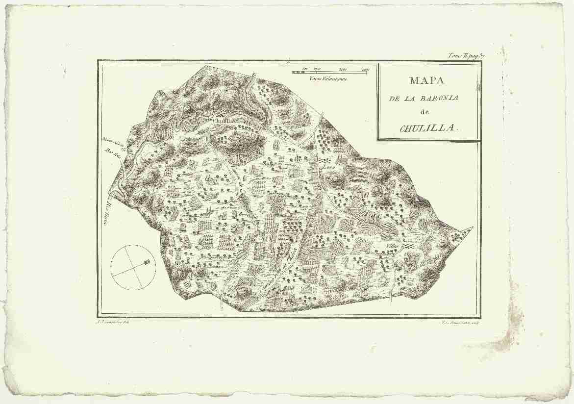 Náhledový obrázek předmětu Mapa de la baronia de Chulilla.