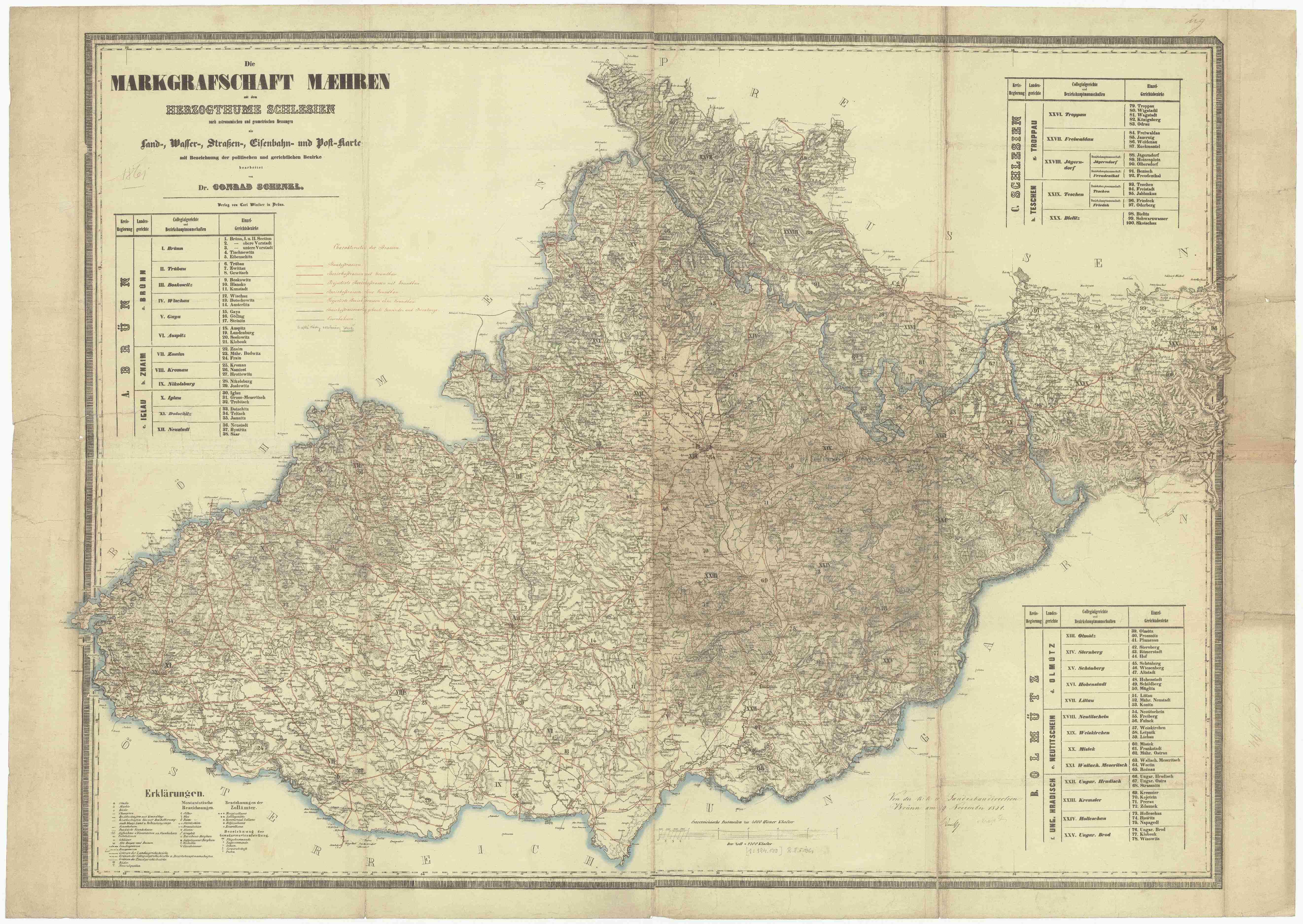 Náhledový obrázek Die Markgrafschaft Maehren mit dem Herzogthume Schlesien - 1