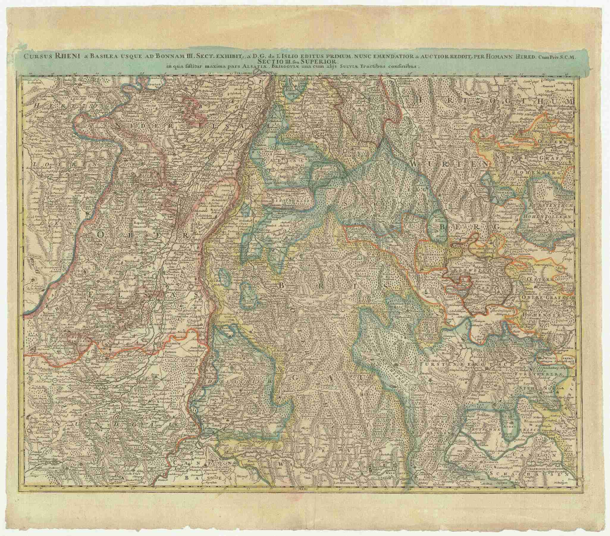 Náhledový obrázek Cursus Rheni a Basilea usque ad Bonnam, III. sect. exhibit. - 1