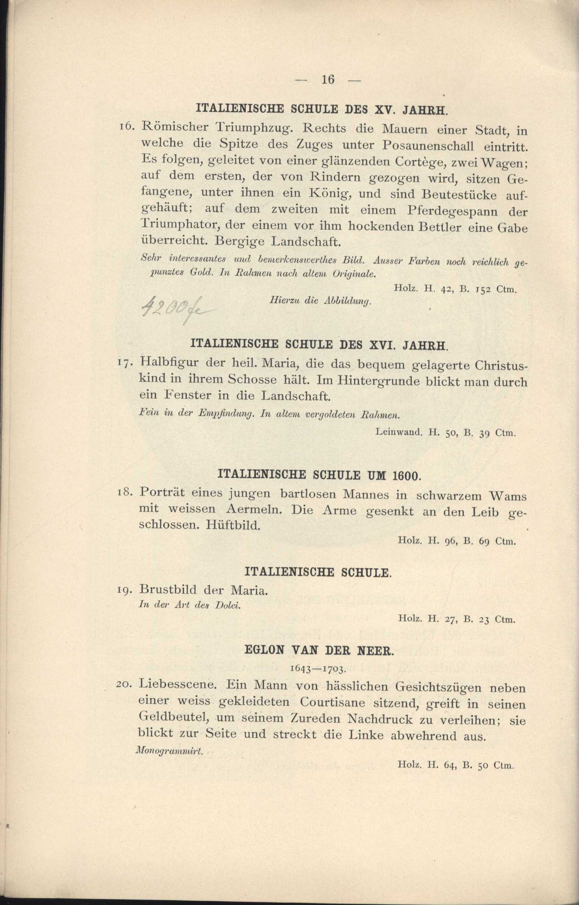 Náhledový obrázek Katalog der Kunstsammlung der verstorbenen Herrn Herrmann Sax in Wien - 8
