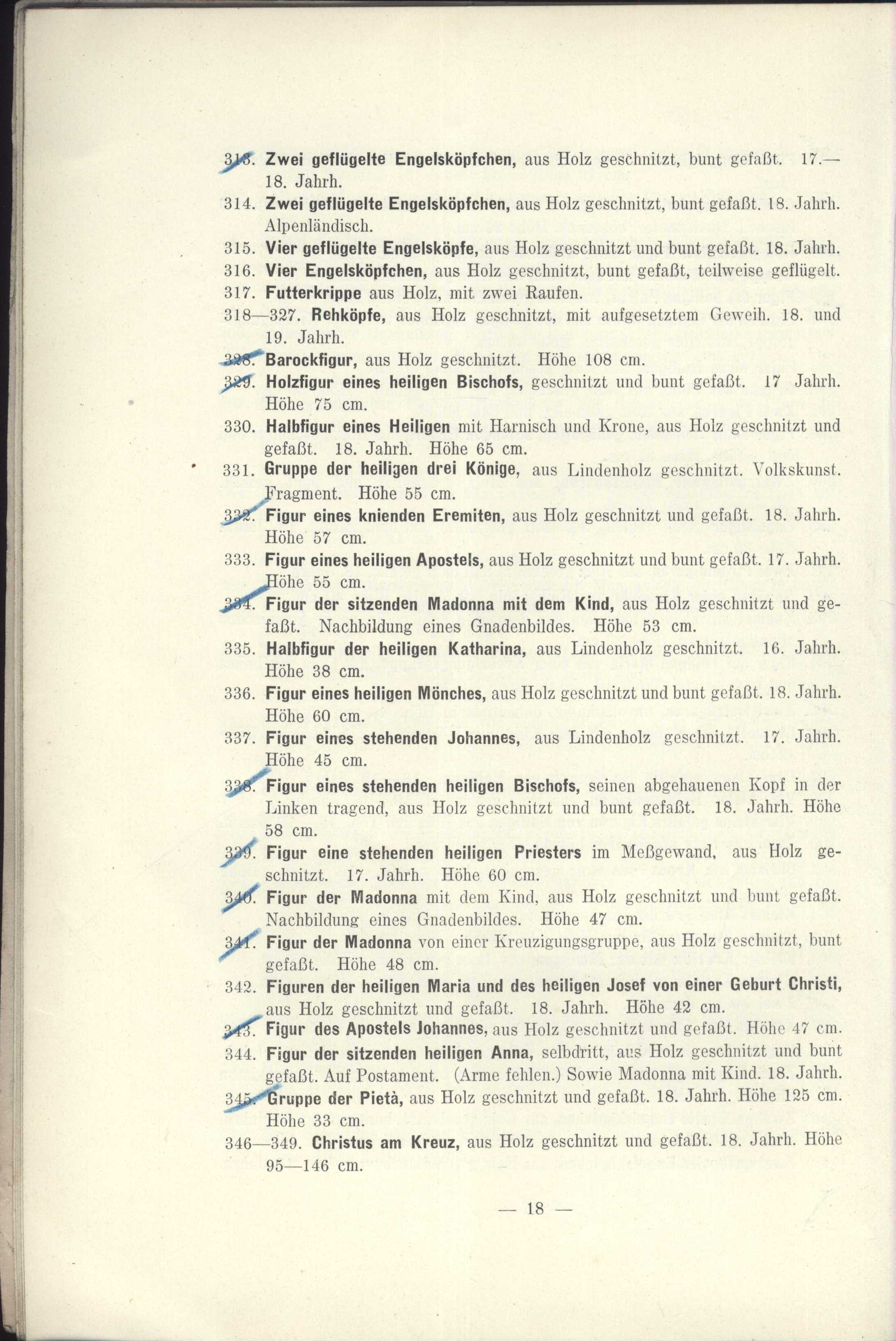 Náhledový obrázek Antiquitäten zumeist Alpenländische Volks-Kunst des 16., 17. und 18. Jahrhunderts - 1