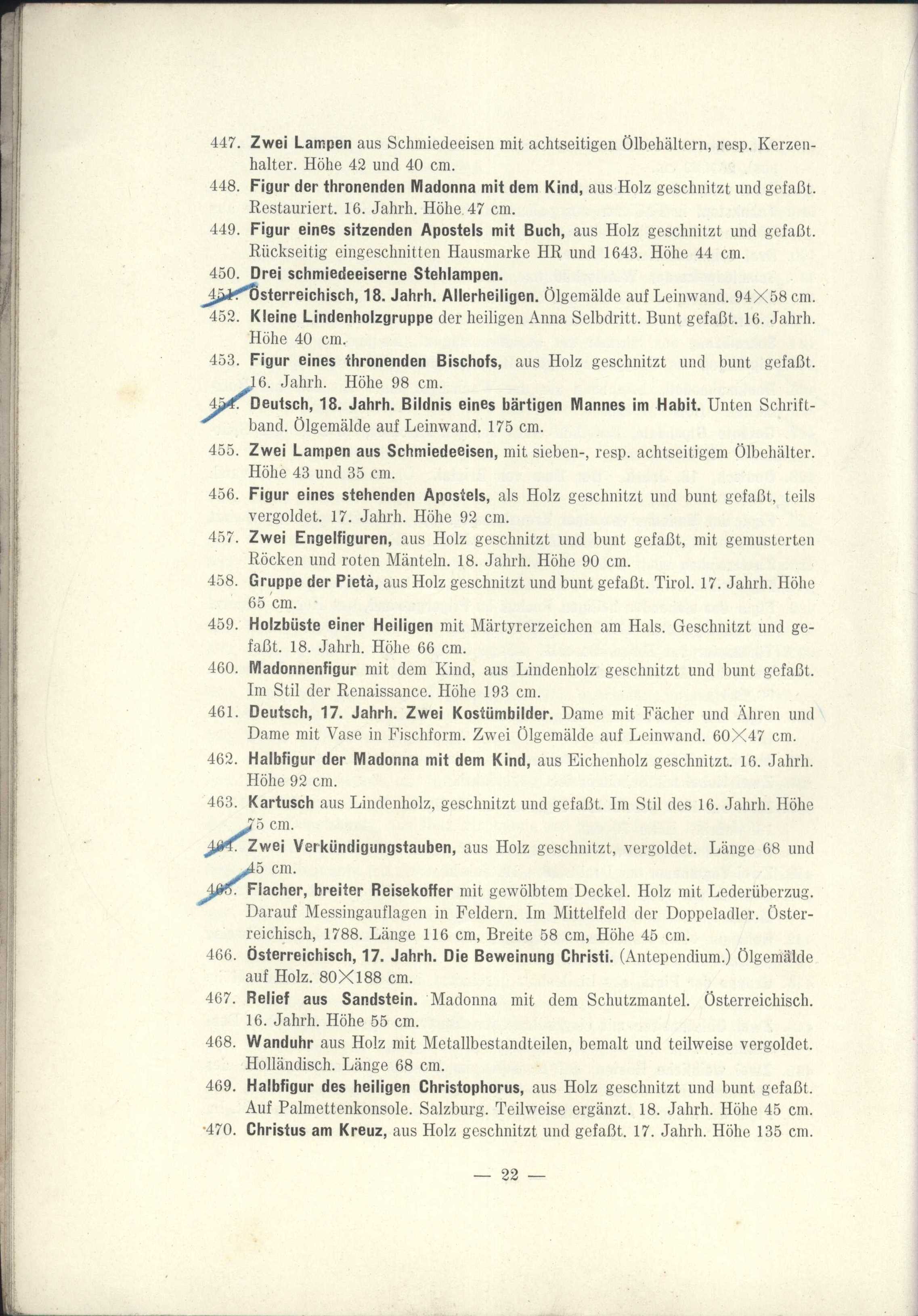 Náhledový obrázek Antiquitäten zumeist Alpenländische Volks-Kunst des 16., 17. und 18. Jahrhunderts - 4