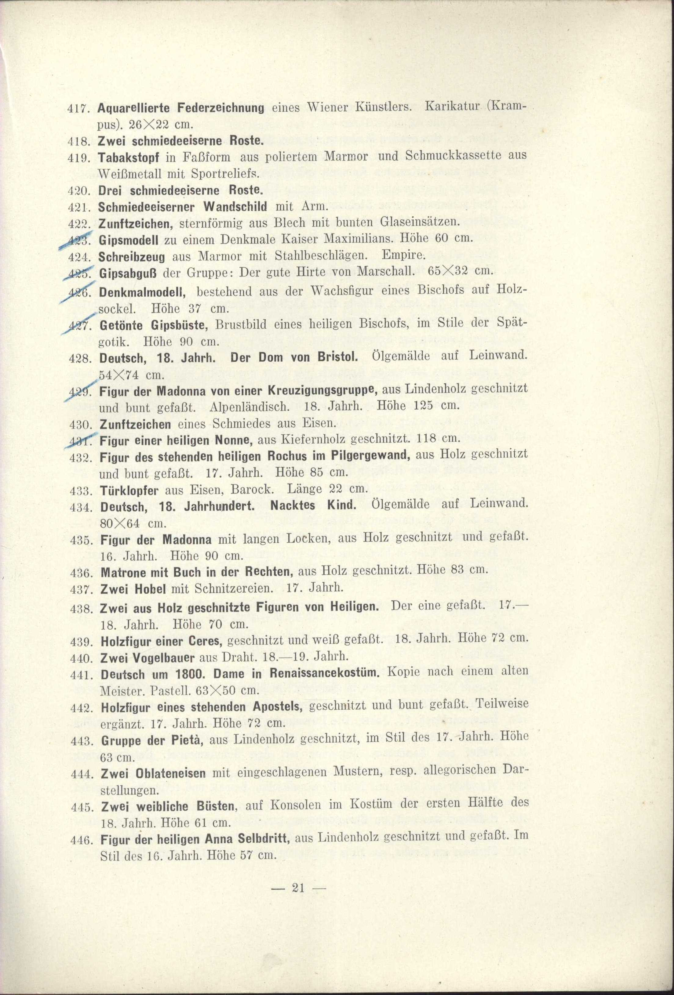 Náhledový obrázek Antiquitäten zumeist Alpenländische Volks-Kunst des 16., 17. und 18. Jahrhunderts - 3