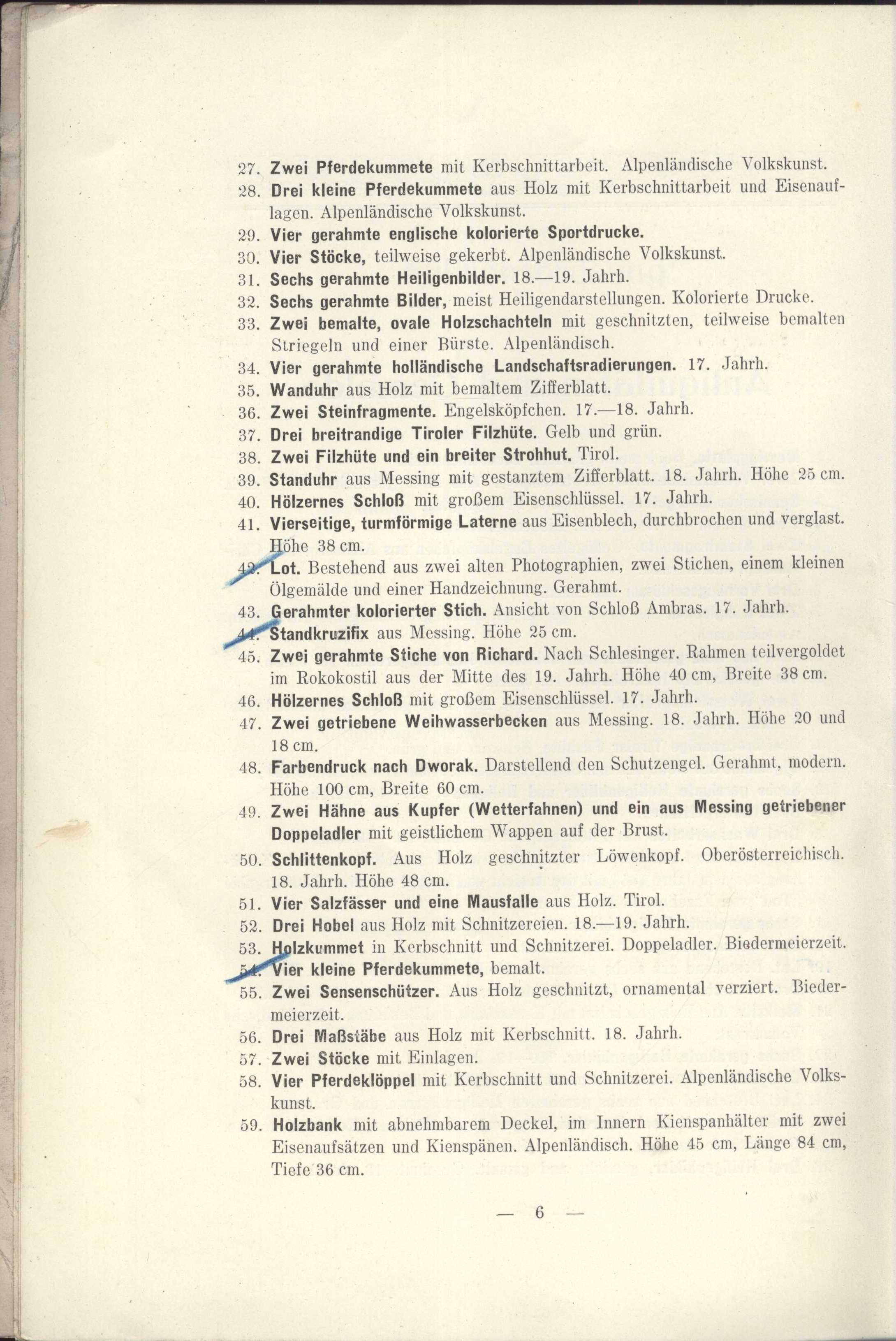 Náhledový obrázek Antiquitäten zumeist Alpenländische Volks-Kunst des 16., 17. und 18. Jahrhunderts - 19