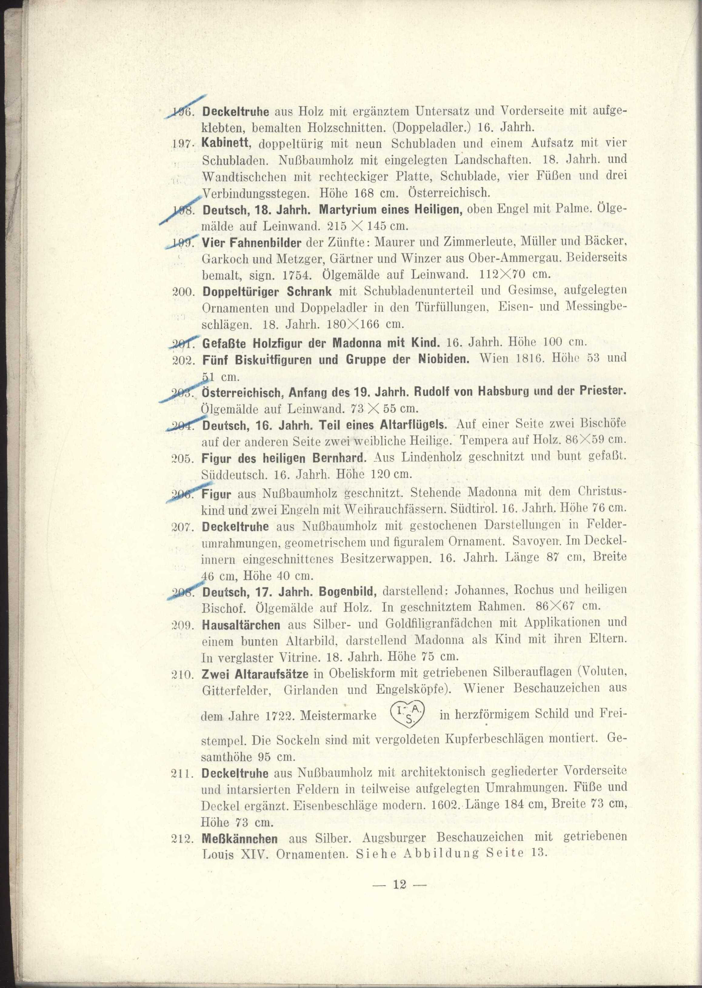 Náhledový obrázek Antiquitäten zumeist Alpenländische Volks-Kunst des 16., 17. und 18. Jahrhunderts - 25