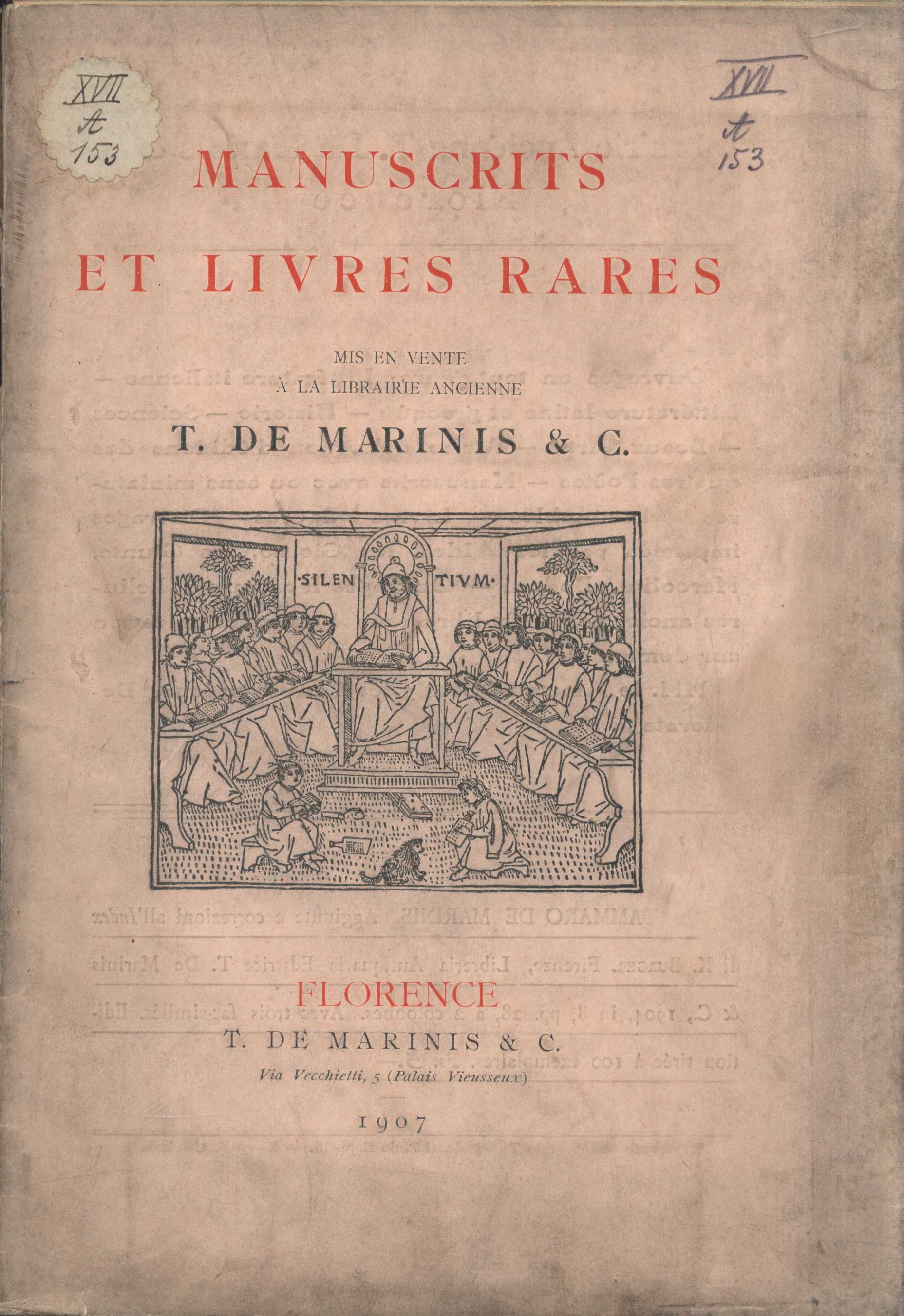 Náhledový obrázek předmětu Manuscrits et livres rares