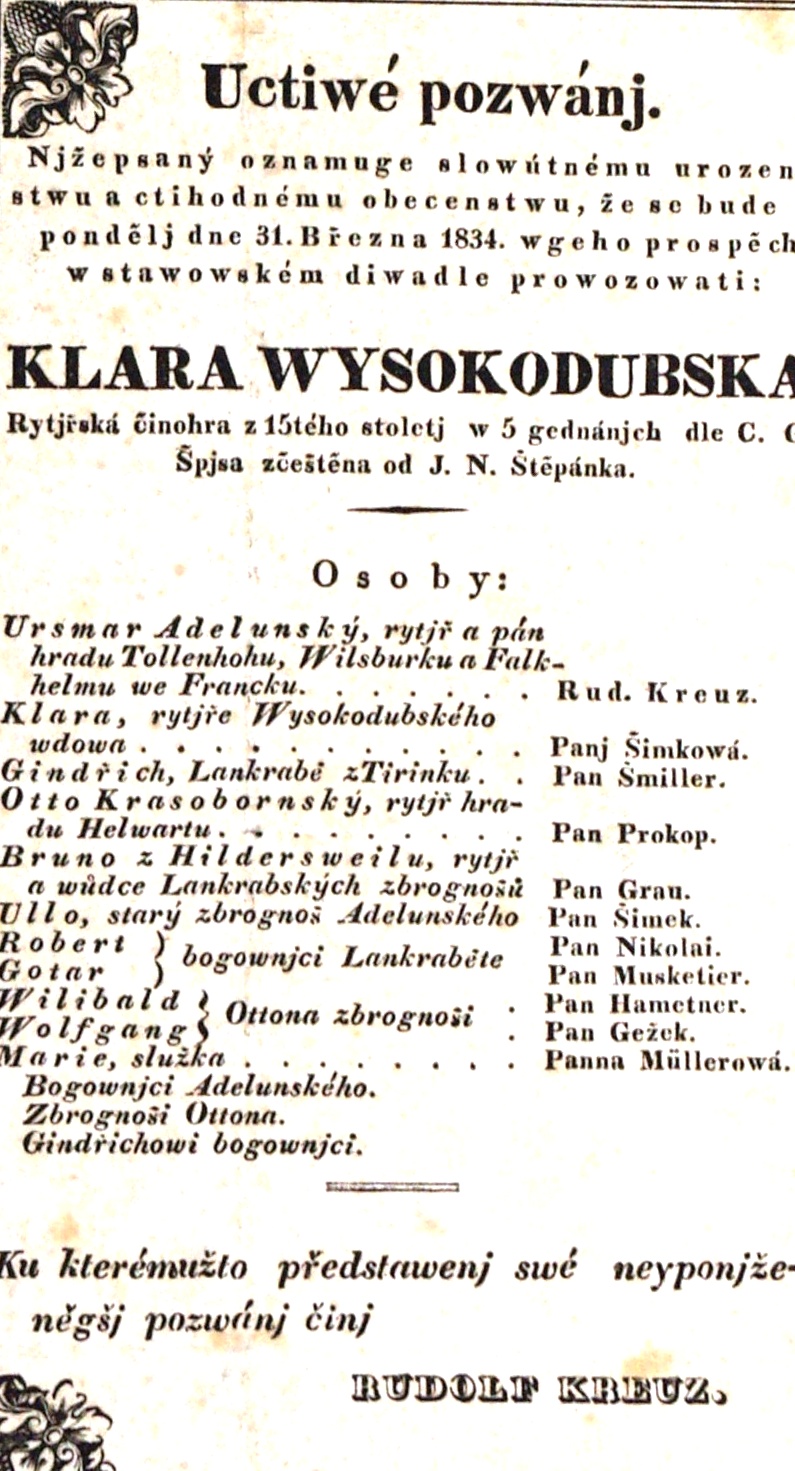 Náhledový obrázek Cedule Stavovského divadla - 1