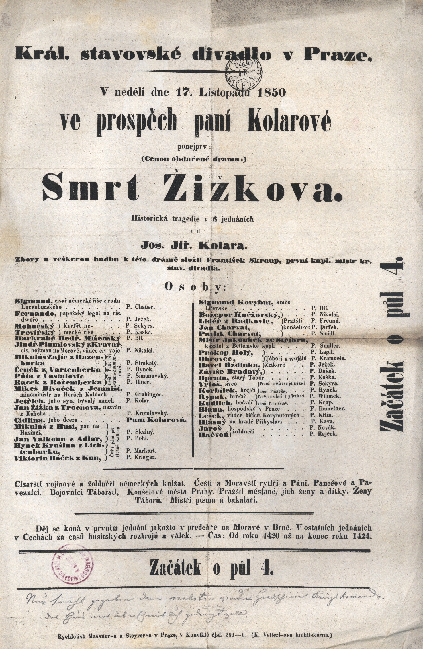 Náhledový obrázek Cedule Stavovského divadla - 1