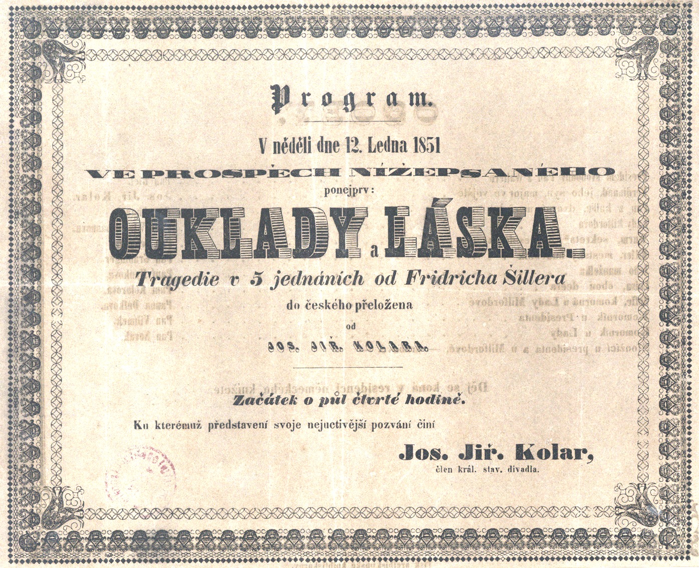 Náhledový obrázek Cedule Stavovského divadla - 2