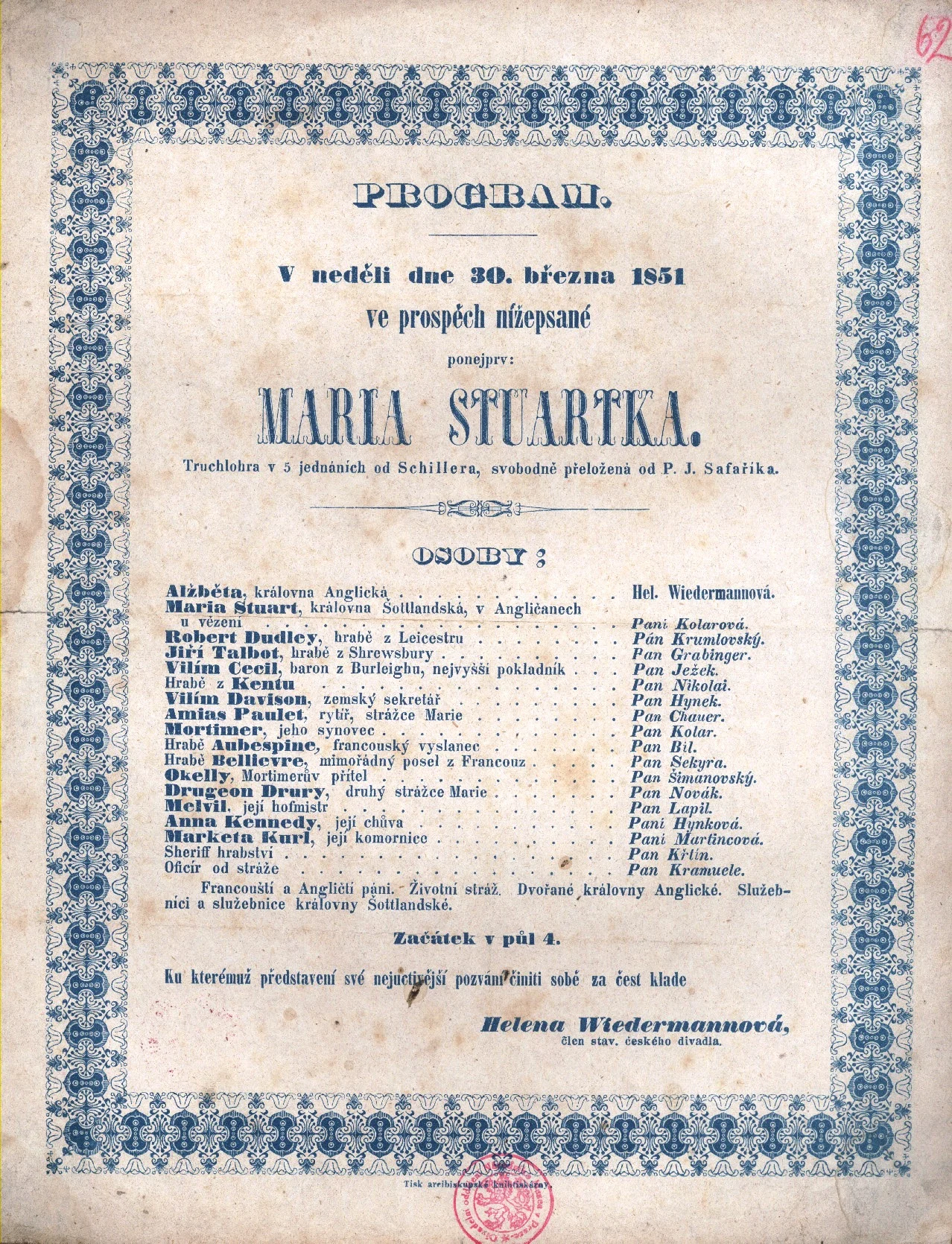 Obrázek Cedule Stavovského divadla