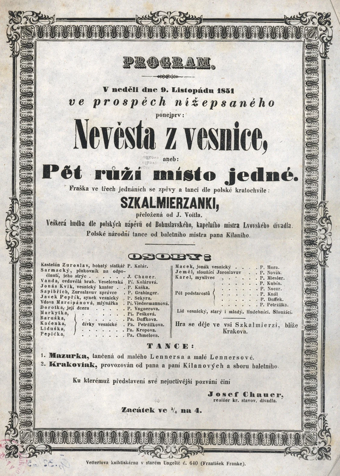 Obrázek Cedule Stavovského divadla