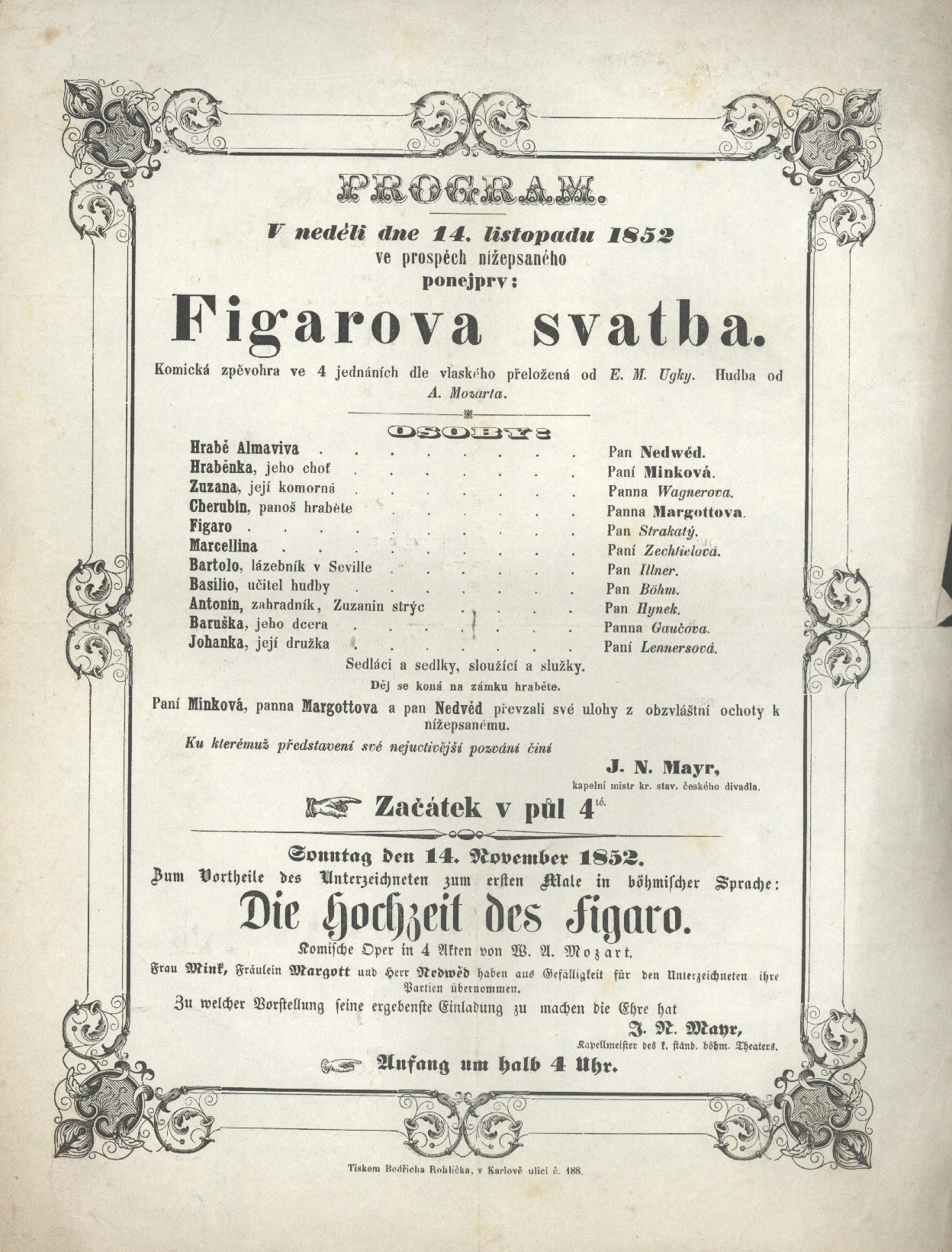Obrázek Cedule Stavovského divadla