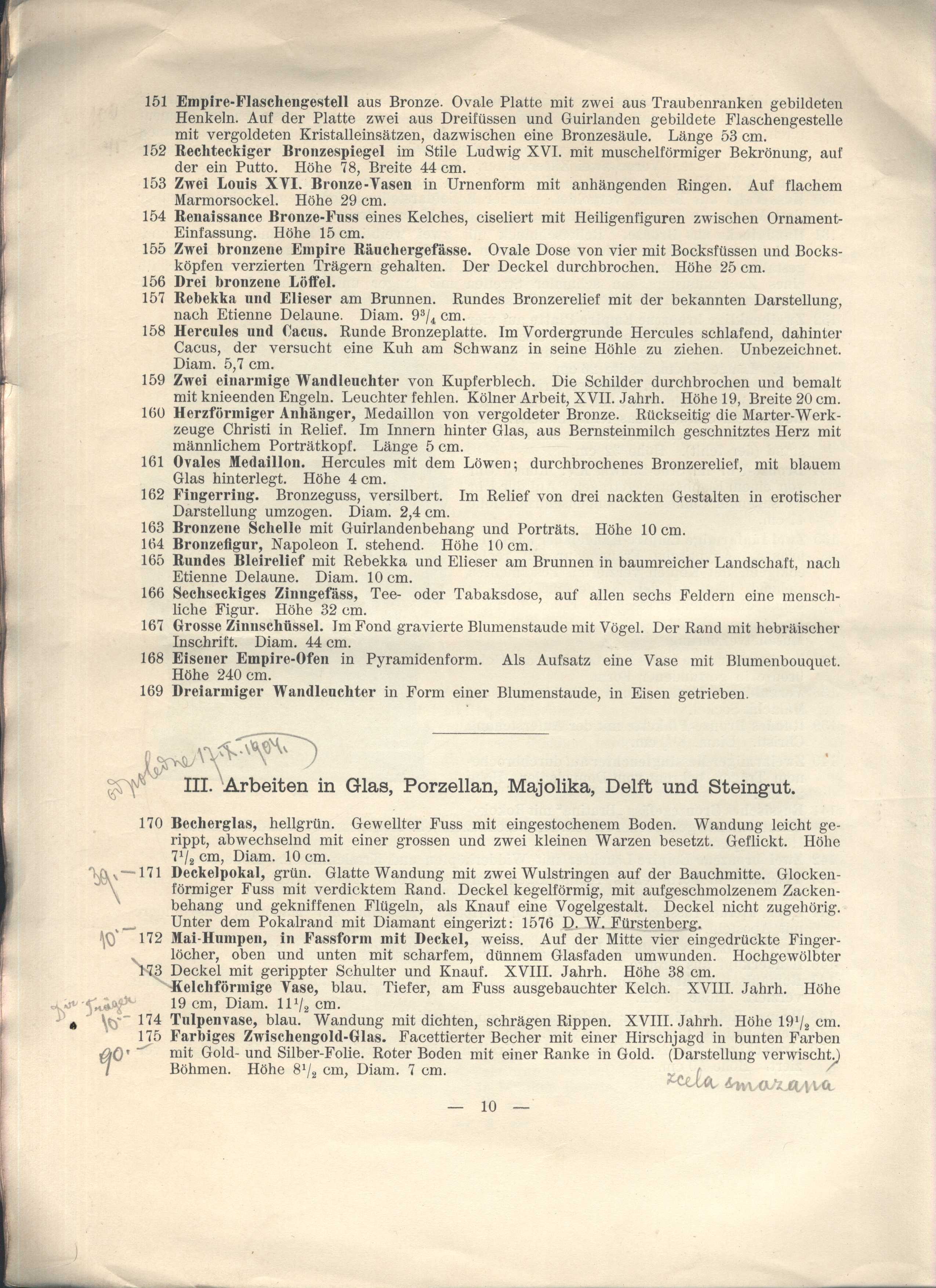 Náhledový obrázek Katalog einer Sammlung von Antiquitäten - 4