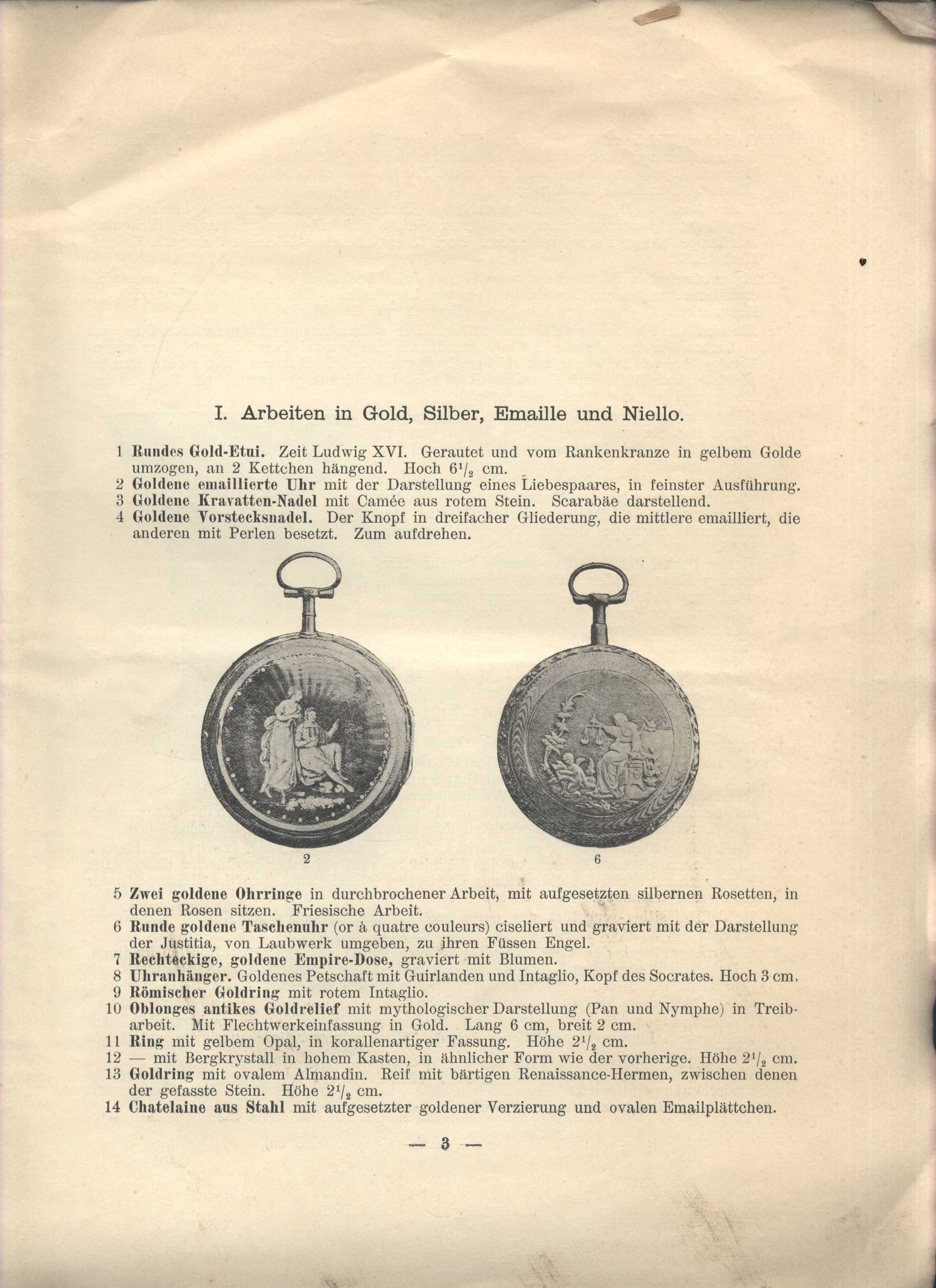 Náhledový obrázek Katalog einer Sammlung von Antiquitäten - 2
