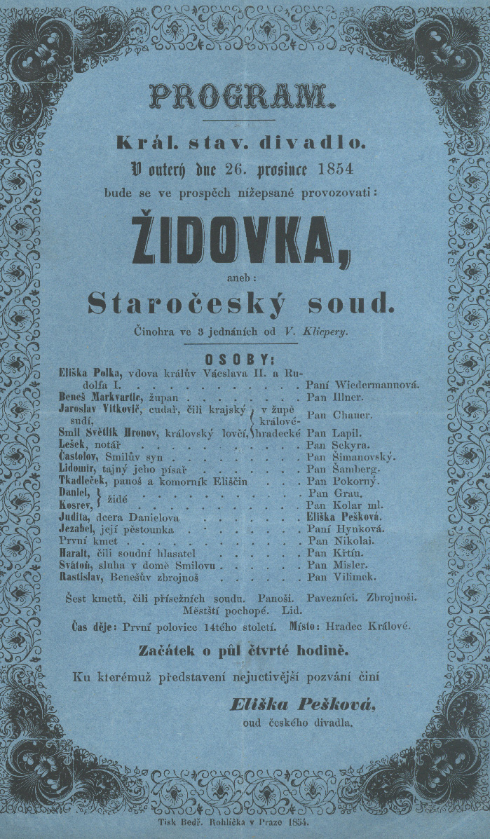 Náhledový obrázek Cedule Stavovského divadla - 1