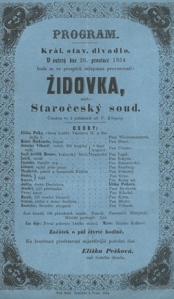 Obrázek Cedule Stavovského divadla
