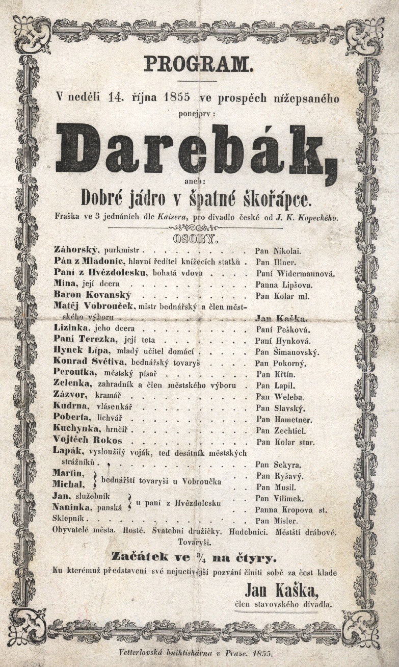 Náhledový obrázek Cedule Stavovského divadla - 1