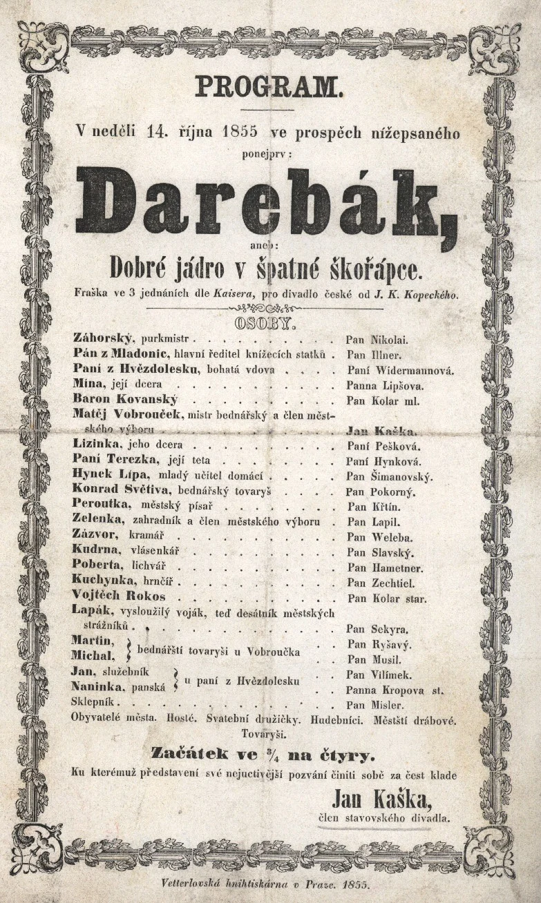 Obrázek Cedule Stavovského divadla
