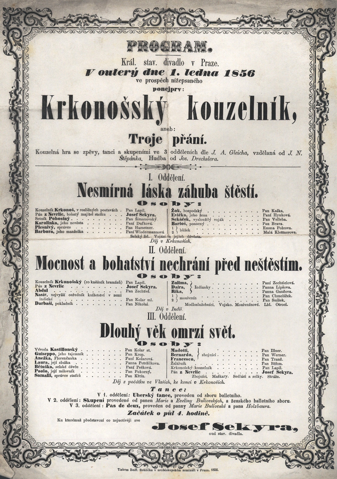 Náhledový obrázek Cedule Stavovského divadla - 1