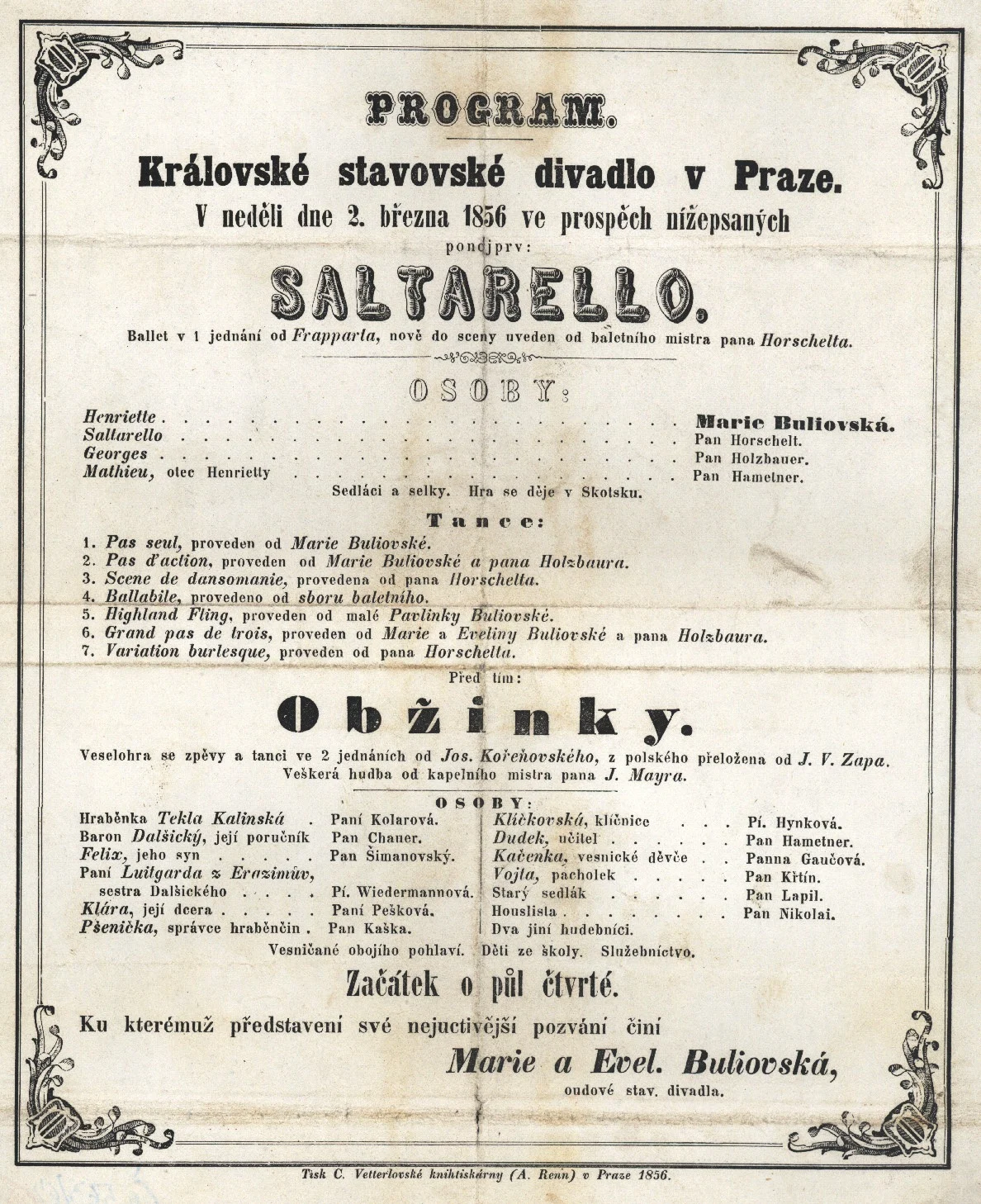 Obrázek Cedule Stavovského divadla