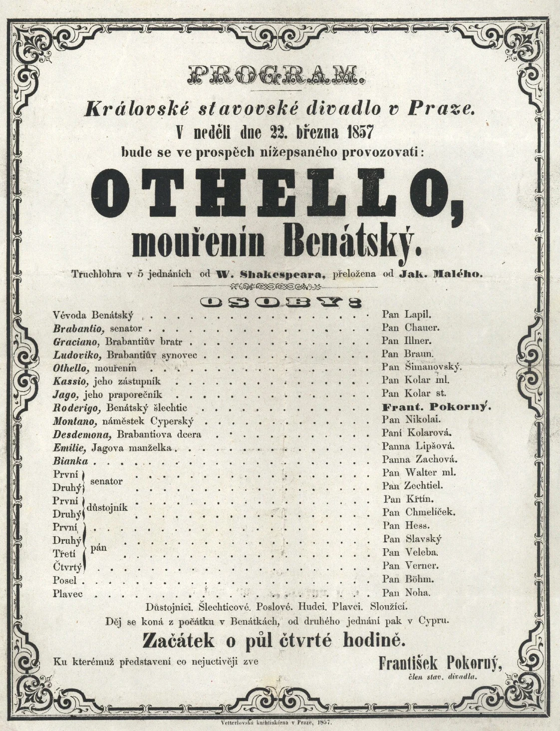 Obrázek Cedule Stavovského divadla