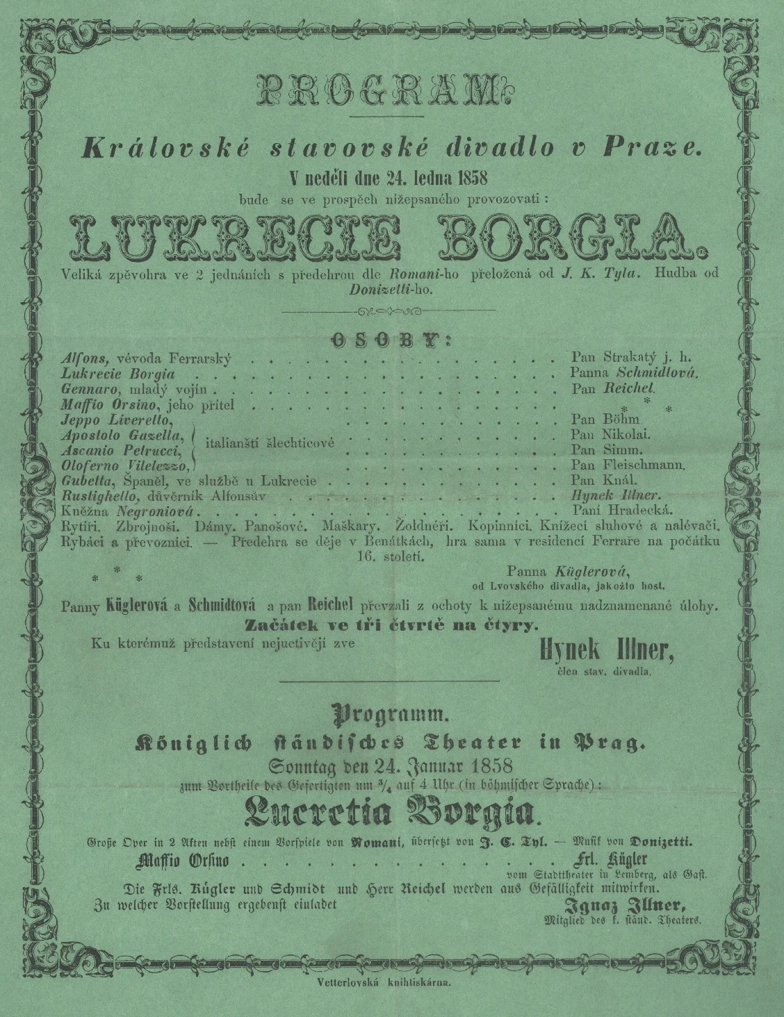 Obrázek Cedule Stavovského divadla