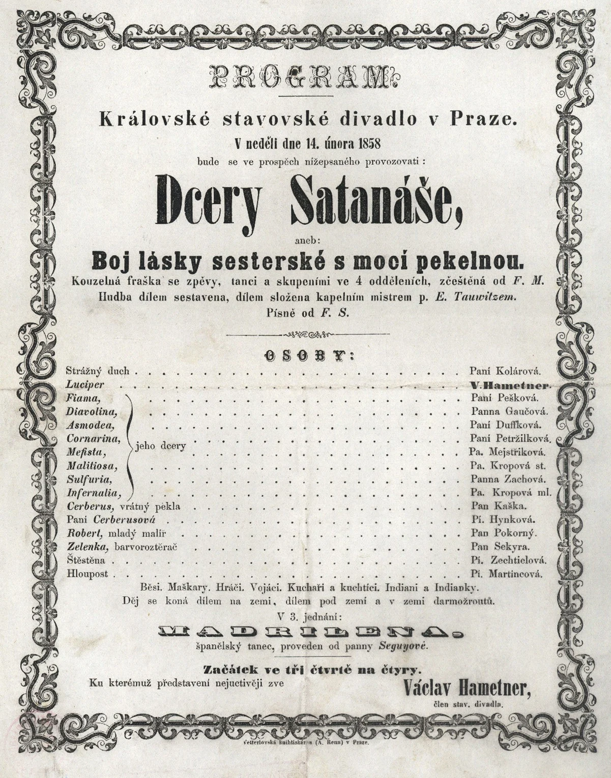 Obrázek Cedule Stavovského divadla