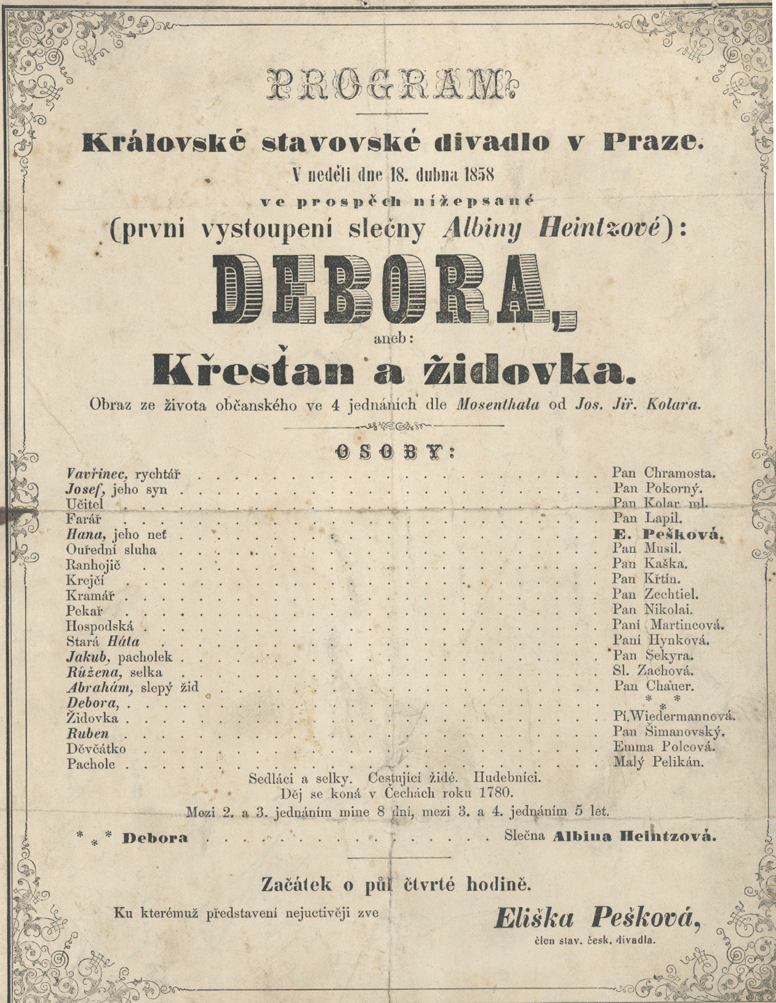 Náhledový obrázek Cedule Stavovského divadla - 1
