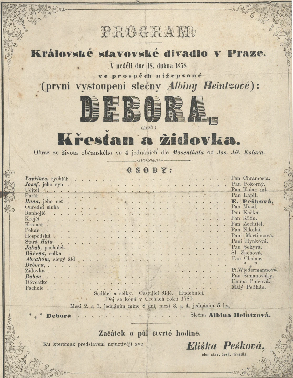 Obrázek Cedule Stavovského divadla