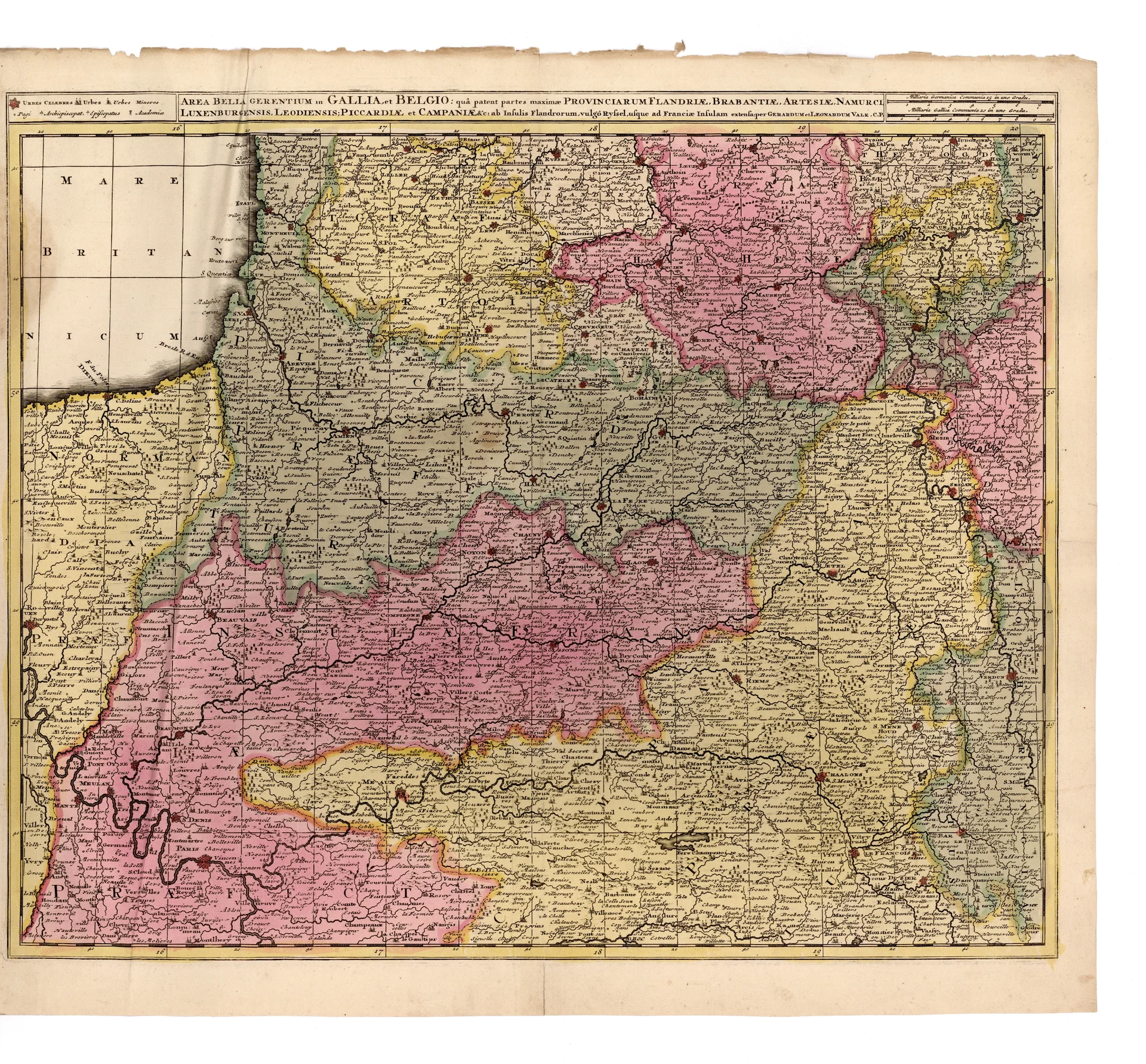 Náhledový obrázek předmětu AREA BELLA GERENTIUM in GALLIA, et BELGIO