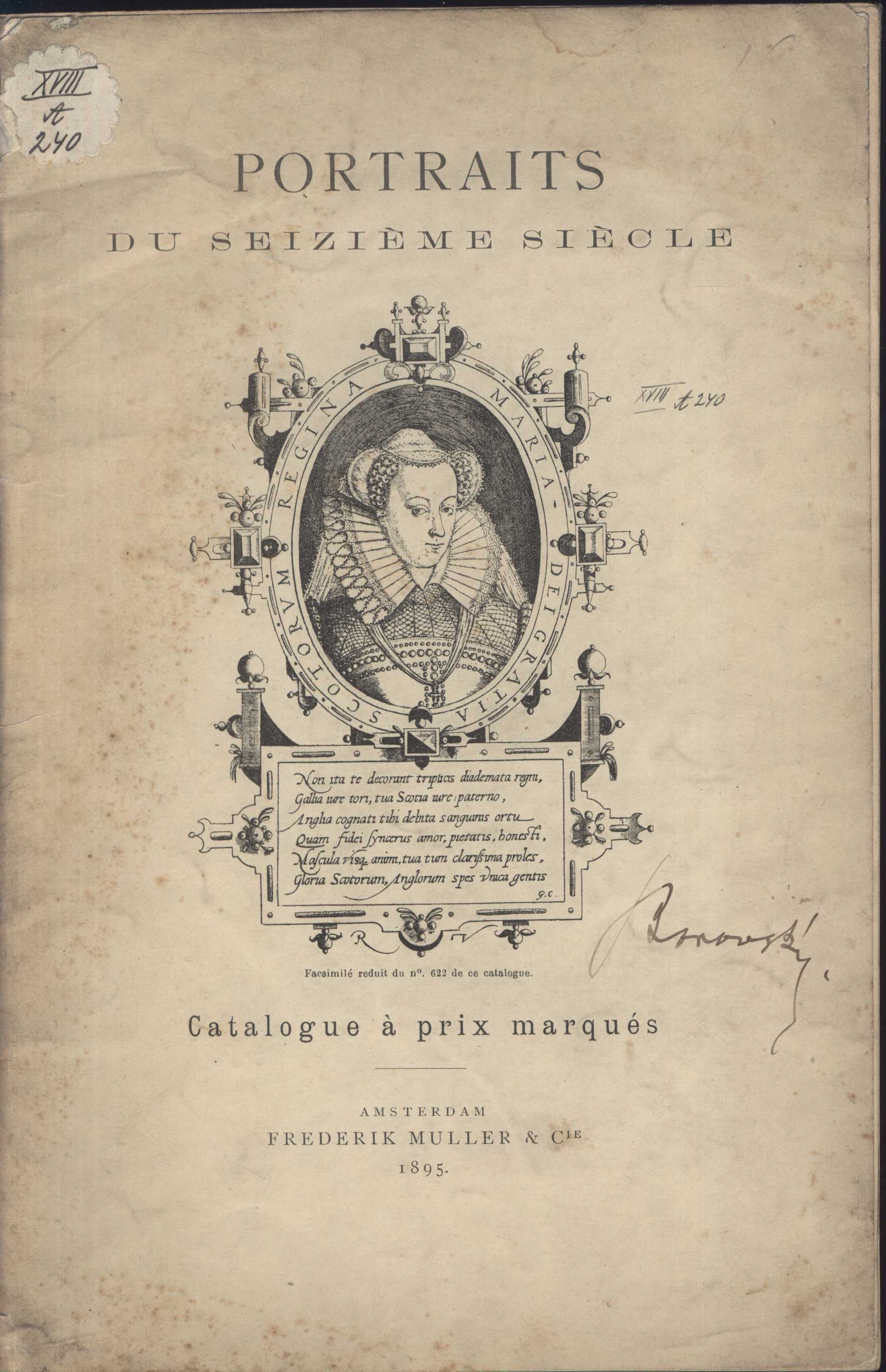 Náhledový obrázek Catalogue d'une collection remarquable de portraits du seizi?me si?cle - 1