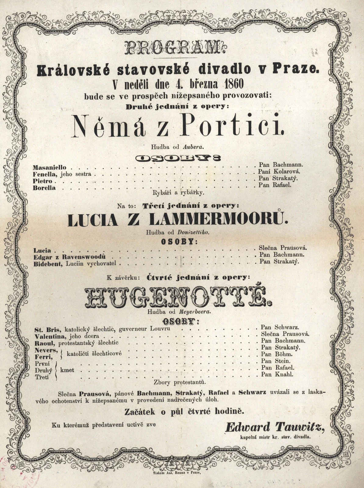 Obrázek Cedule Stavovského divadla
