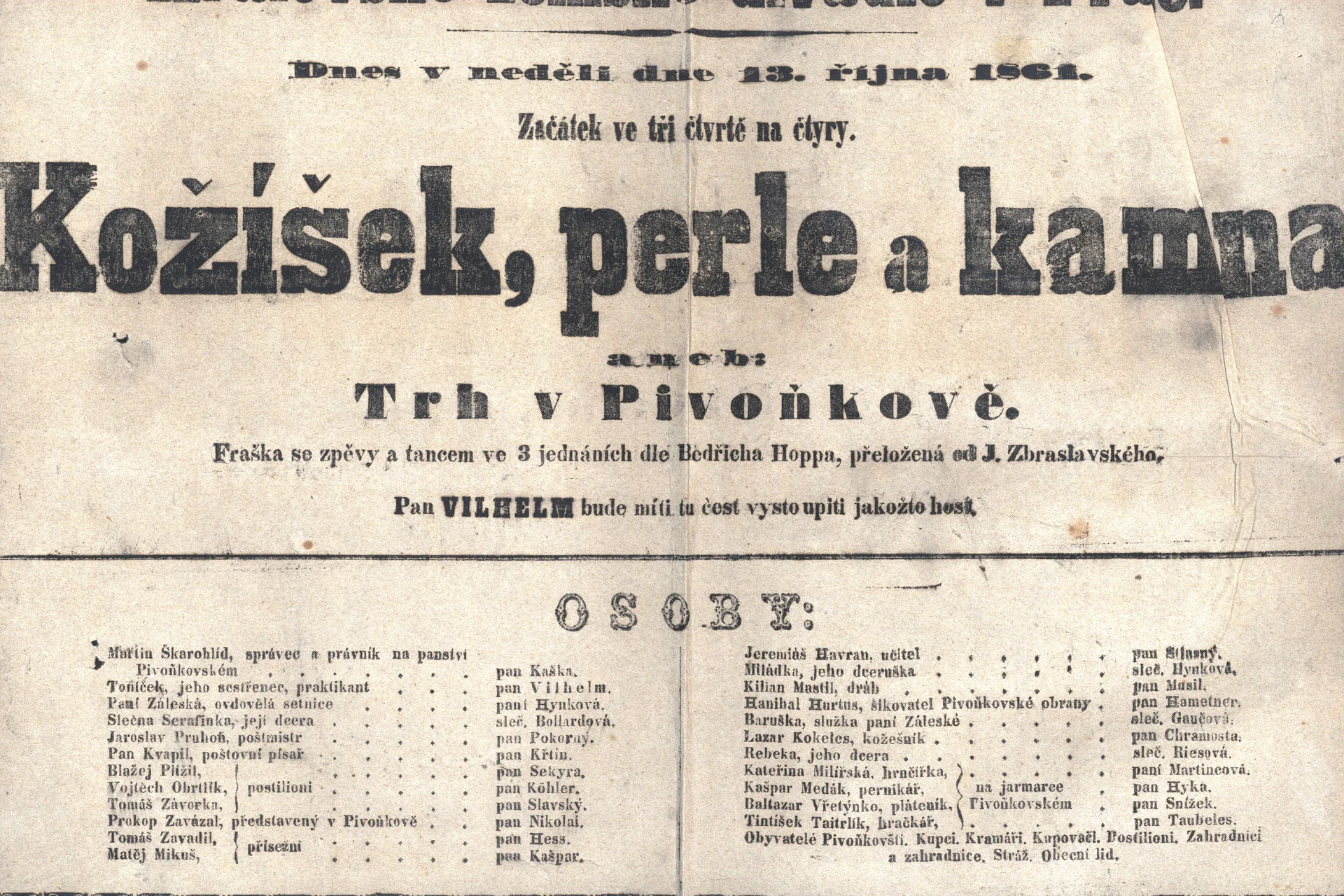 Obrázek Cedule Stavovského divadla