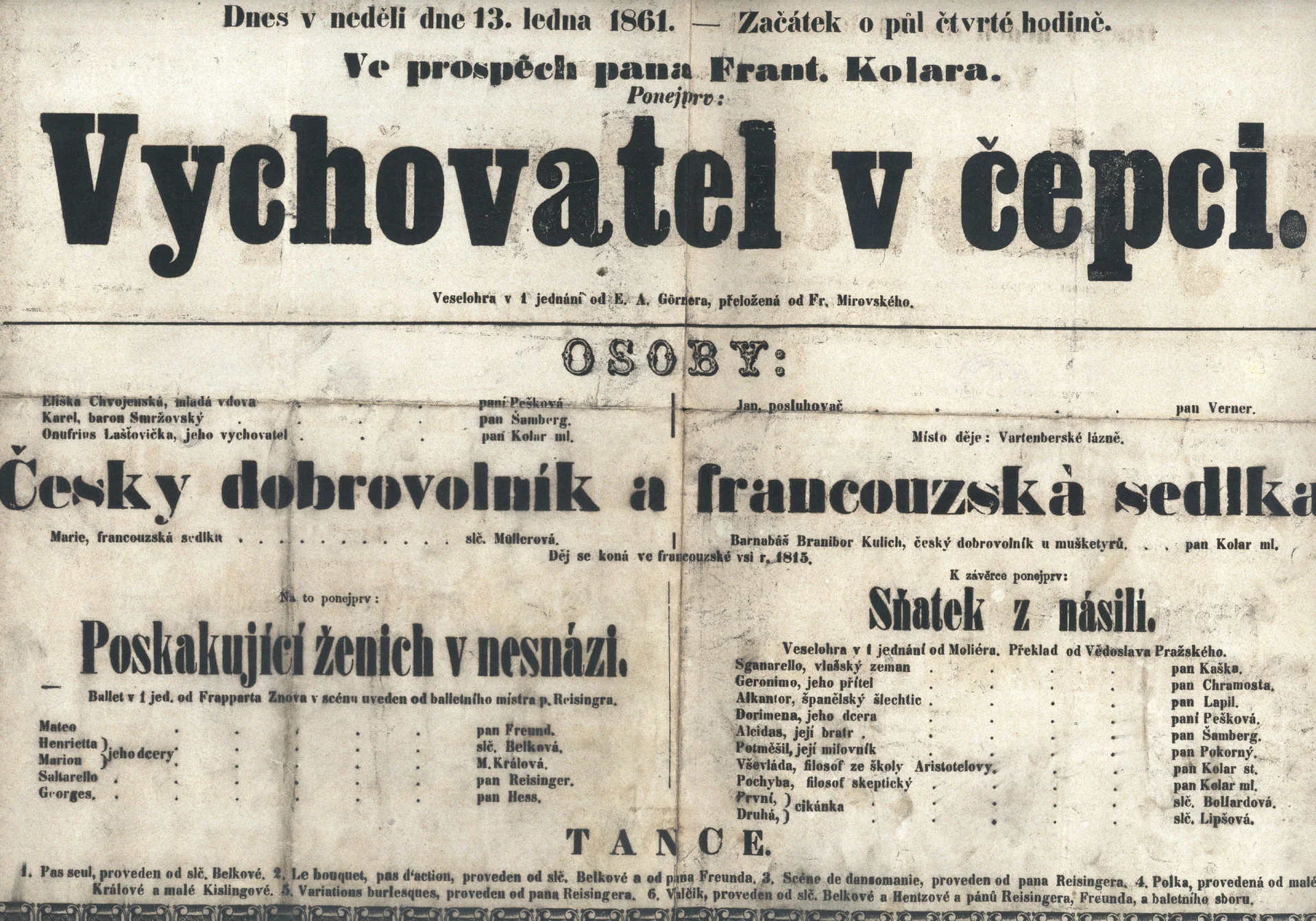 Obrázek Cedule Stavovského divadla