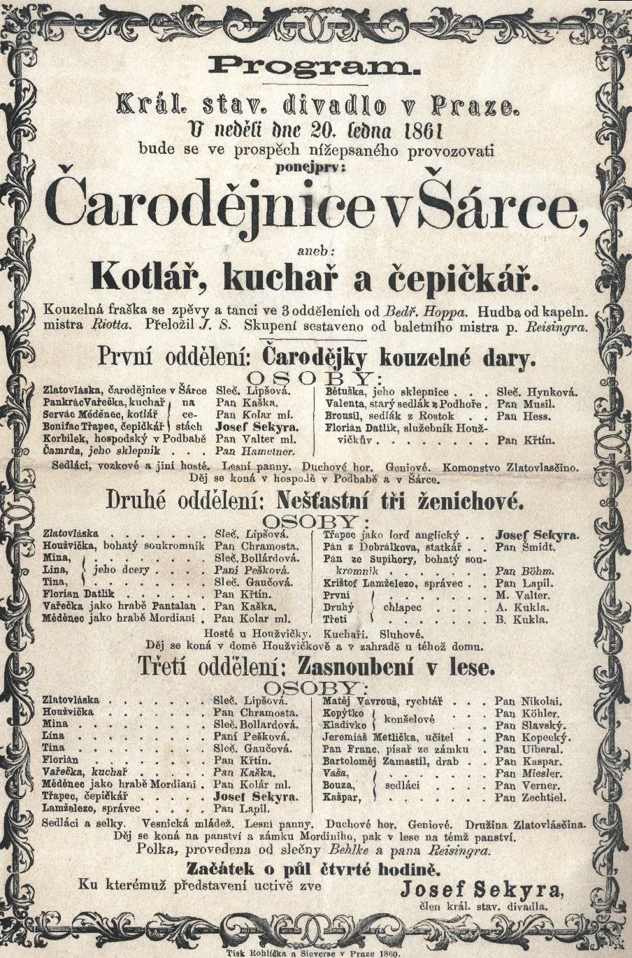 Obrázek Cedule Stavovského divadla