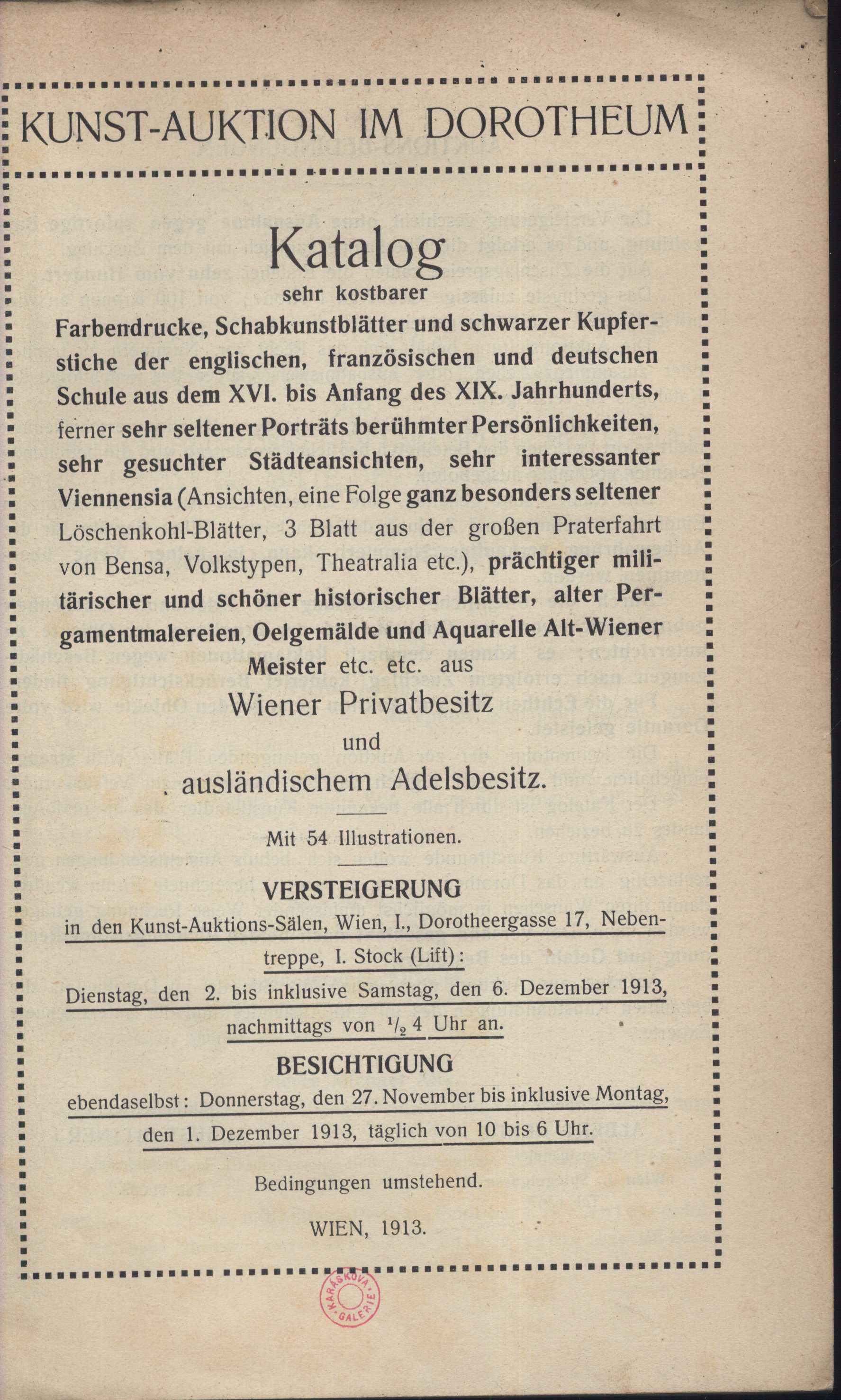 Náhledový obrázek Kunst-Auktion im Dorotheum - 3